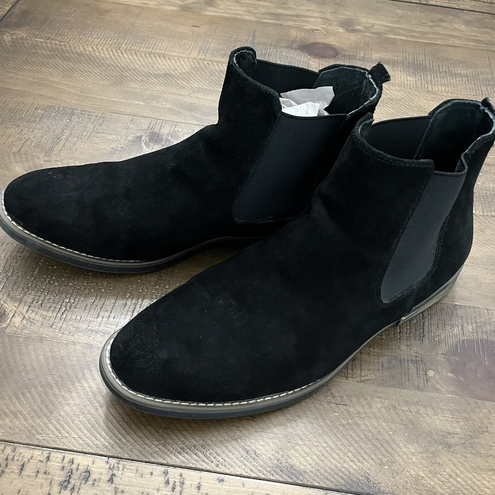 Bruno Marc‎ Men's Chelsea Chukka Boots Slip On Suede Leather Boots Size 10.5